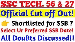 TGC -133/SSC Cut off  percentage for SSB Declared and Select SSB Preferred Date.