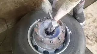 DAF 105 замена блок-подшипника передней ступицы