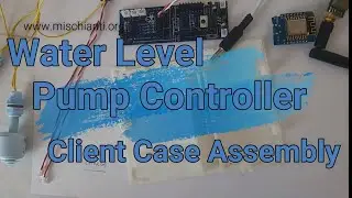 Wireless LoRa Remote Water Tank Level and pump controller esp8266: Client, insert component in case