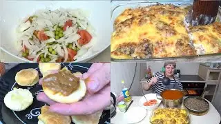 Меню Щи, Гречка с печенью, Запеканка из Печени с картофелем, Салат, Выпечка к чаю со сгущенкой!