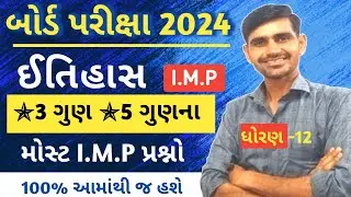 Std 12 History imp question 2024 || History imp question board exam 2024 || itihas imp std 12 arts
