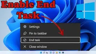 🔍 Hidden Feature in Windows 11 Taskbar: End Task