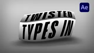 Twisted Typography Animation in After Effects