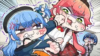 MiComet’s fighting prank made Aokuyu crazy【Komainu / Clip / Hololive】