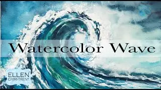 EASY Watercolor Ocean Wave Tutorial for Beginners