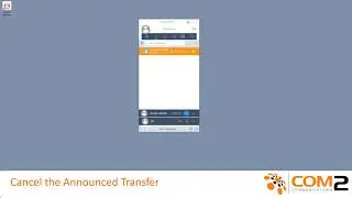 Avaya Equinox Desktop - Call Controls: Announced Transfer to a Contact