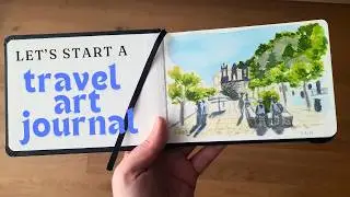 TRAVEL ART JOURNAL || Let’s paint the first page of a new travel sketchbook