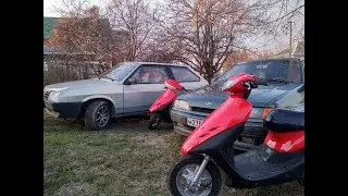 Финальная часть по сборке мопедов Honda | Выезд и тесты | Dio af 34-27