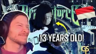 Ayu Gusfanz - Through The Fire And Flames by Dragon Force - YOUNG MAN REACTS