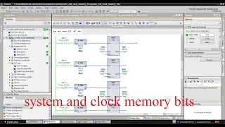 TIA Portal system and clock memory bits - tutorial and example