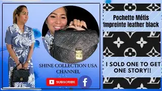 Pochette Métis Impreinte leather black