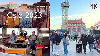Norway 4K Oslo city walking tour 🇳🇴 October 2023 #osloelsa67