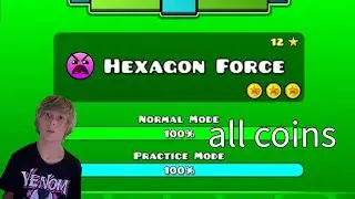 My stupid brain decided to get all 3 coins in Hexagon Force