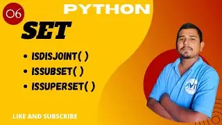 python set isdisjoint function | issuperset function |issubset function hindi 