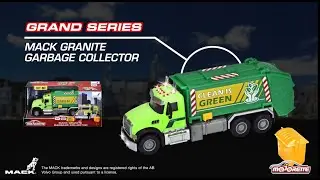 Majorette Grand Series - Mack Granite Garbage Collector