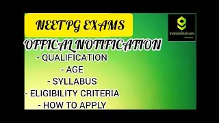 NEET PG Exams information 2021|| Government exams notification 2021