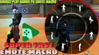 Google Play Games Free Fire Fast Emote Macro Trick | Fast Emote In Google Play 