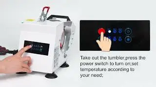 Tumbler heat press machine use