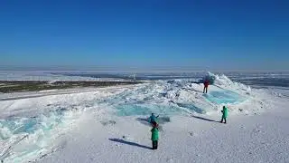 самые красивые и большие торосы на Байкале (мыс Кадильный)