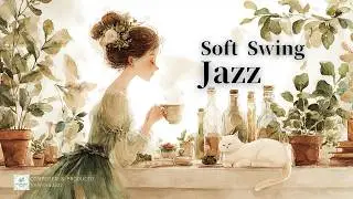 Quiet Morning Cafe Jazz ☕ Relaxing 1950s Home Café Playlist | Golden Window Light