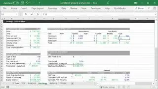 Spreadsheet - Multifamily Property Analyzer