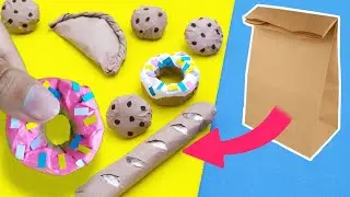 Easy DIY | how to make miniature food with paper