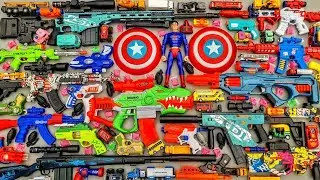 AK47 gun, M16 weapon, Glock pistol, Shotgun, Cowboy pistol, Revolver, Sniper Rifles, machine gun