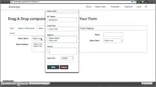 Using bootsnipp form builder