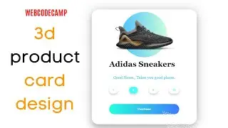 javascript 3d Product  card desgin