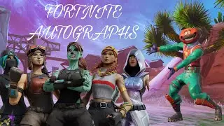 Famous Streamers Autographs in Fortnite