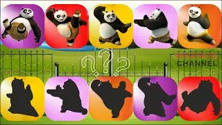 @16 Mencocokkan gambar Panda (kungfu Panda) | menebak gambar siluet