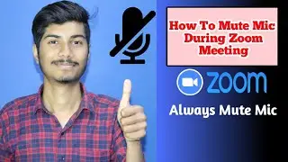 How To Mute Mic During Zoom Meeting | Mute Mic on Zoom | Viral ! If You forget to mute mic on Zoom 🔥