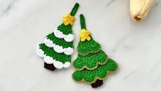 Tığ İşi Çam Ağacı Yapımı | Crochet Christmas Tree Tutorial | Christmas Tree | DIY Christmas Decor
