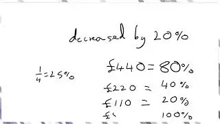 Finding the Original Amount after Percentage Change