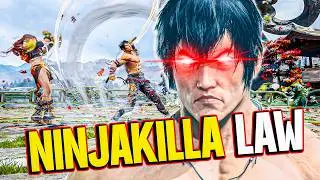 Ninjakilla Law Gameplay Looks ILLEGAL - Tekken 8 Rank
