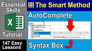 2-13: Create Any Excel Function Faster and Easier using AutoComplete