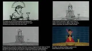 Las Locuras del Emperador - ejemplo básico de animación 2d en la secuencia de la cena