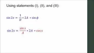 Why sin 2x = 2 sin x cos x
