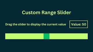 custom range slider javascript. source code is free.