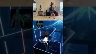 When you use your feet instead of hands in Beatsaber 