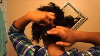 Natural Hair: Flat Twist Side Do