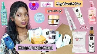 Purple I Heart Beauty Sale Haul 💜2023 || Super Affordable Skin Care, Hair Care Haul / Upto 50% off