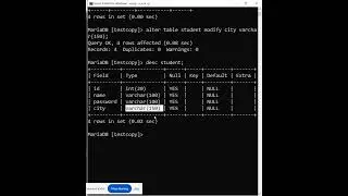 How to RENAME COLUMN in table in SQL 