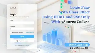 Create A Stylish Login page Using HTML and CSS