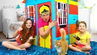 Elsa and Malena build Playhouses for children