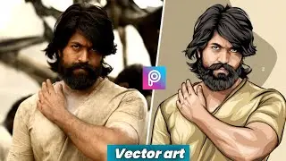 Picsart Portrait Cartoon Photo Editing Tutorial 🔥|| portrait image editing || Vector art