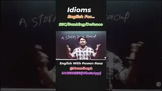 Idioms #ssc #pawan_raaz Learn to win