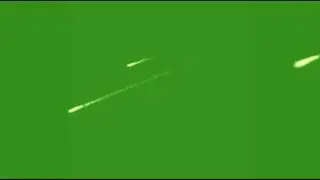 Shooting Stars Falling Copyright Free Green Screen/Chroma Key