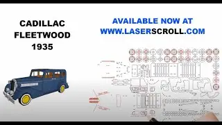 Cadillac Fleetwood 1935 3D Puzzle Template or Pattern