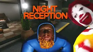 Ronald And Caseoh Make Debut In NIGHT RECEPTION | Indie Horror Game